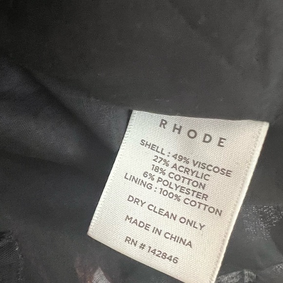 RHODE Marika Dress, Ikat Jacquard print, size XS NWT - Picture 9 of 9